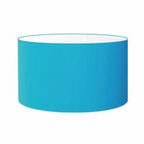 Cúpula Abajur Cilíndrica Cp-7027 Ø55x30cm Azul Turquesa