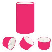Cúpula Abajur Cilíndrica Cp-8002 Ø13x30cm Rosa Pink Cúpula Abajur Cilíndrica Cp-8002 Ø13x30cm Rosa Pink