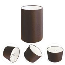 Cúpula Abajur Cilíndrica Cp-8003 Ø15x20cm Café Cúpula Abajur Cilíndrica Cp-8003 Ø15x20cm Café