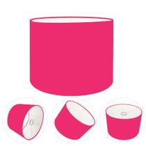Cúpula Abajur Cilíndrica Cp-8013 Ø30x30cm Rosa Pink Cúpula Abajur Cilíndrica Cp-8013 Ø30x30cm Rosa Pink