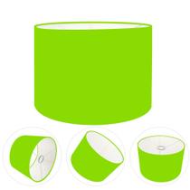 Cúpula abajur cilíndrica cp-8021 Ø45x25cm verde limão