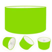 Cúpula abajur cilíndrica cp-8023 Ø50x21cm verde limão