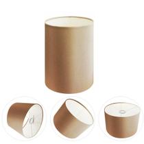 Cúpula abajur e luminária cilíndrica vivare cp-8006 Ø18x25cm - bocal europeu