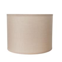 Cúpula Cilíndrica 15x20cm Para Abajur - Tecido Bege