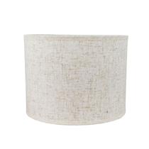 Cúpula Cilíndrica 15x20cm Para Abajur - Tecido Palha Rústica