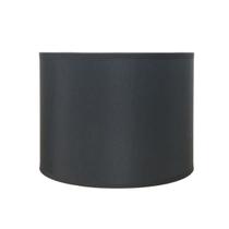 Cúpula Cilíndrica 15x20cm Para Abajur - Tecido Preta