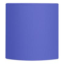 Cúpula Cilindrica de Abajur Tecido Azul 15x16cm