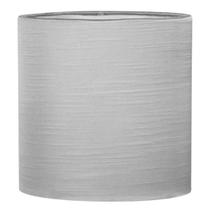 Cúpula Cilindrica de Abajur Tecido Shantung CInza 15x16cm