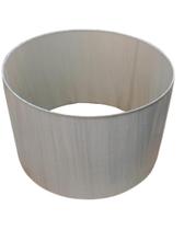 Cúpula Cilíndrica De Tecido Branco 40x40x26cm Cúpula Cilíndrica De Tecido Branco 40x40x26cm