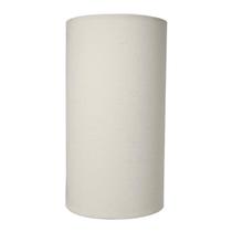 Cúpula Cilindrica Para Abajur Tecido Algodão Bege, Preto e Branco 30 cm x 20 cm x 20 cm Soquete Nacional 3,5 Cm Ref 91