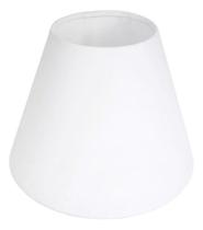 Cúpula clássica de Abajur Cone 13x8x17cm em Tecido Algodão soquete nacional Cor Branco Ref 03 Cúpula clássica de Abajur Cone 13x8x17cm em Tecido Algodão soquete nacional Cor Branco Ref 03