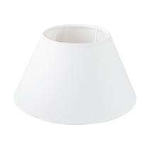 Cupula de Abajur 12x22x15cm Cônica de tecido algodão soquete Nacional Ref 19 Cor Bege, branca ou Preta