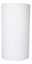 Cúpula de Abajur 13x13x21cm Cilíndrica de Tecido Algodão Soquete Nacional Ref 82 Cor Bege, Branco ou Preto