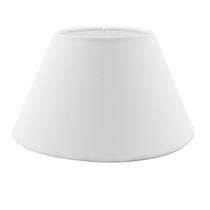 Cúpula de abajur 14x9x22cm de Tecido Algodão Soquete Nacional cor branco Ref 17