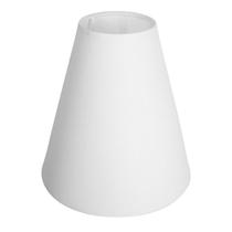 Cúpula de Abajur 20x8x19cm Cone em Tecido Algodão soquete nacional cor branco Ref 06 Cúpula de Abajur 20x8x19cm Cone em Tecido Algodão soquete nacional cor branco Ref 06