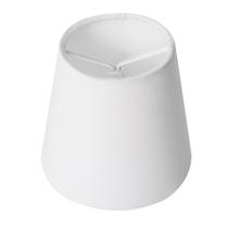 Cúpula de Abajur de Mesa Modelo Cone em Tecido Algodão 13X7x14cm Branco Ref 02