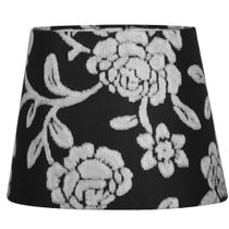 Cúpula de Abajur Floral Prata 20x16cm