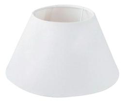 Cúpula de Abajur Grande Cônica em Tecido Algodão 30x15x45cm Ref 24 - Branco - Cone