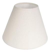 Cúpula de Abajur luminaria 13x8x17cm Tecido Algodão soquete Nacional Ref 03 Cor Bege, Preta ou branco