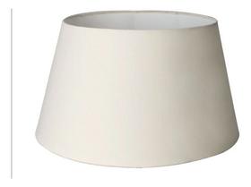 Cúpula de Abajur luminária 25x30x20cm Tecido Algodão Soquete Nacional Ref 77 Cor bege, Preto ou branco