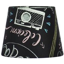 Cúpula de Abajur Tecido Parede Giz 20x16cm