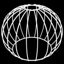 Cupula de Aramado Tangerine Branca Para Pendentes e Abajures Cupula de Aramado Tangerine Branca Para Pendentes e Abajures
