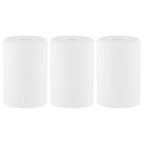 Cúpula de Lâmpada Golhom Kit com 3 Vidros Foscos Branco Opalino 10x15 cm Cúpula de Lâmpada Golhom Kit com 3 Vidros Foscos Branco Opalino 10x15 cm