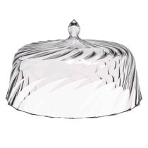 Cúpula de Plástico 25cm Transparente para Bolos Tortas Doces Pratos Glassy Crippa Cúpula de Plástico 25cm Transparente para Bolos Tortas Doces Pratos Glassy Crippa