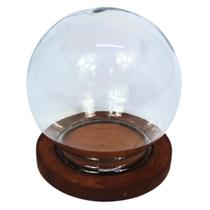 Cúpula de Vidro Bela e a Fera c/Base Madeira Cúpula de Vidro Bela e a Fera c/Base Madeira