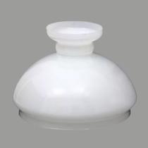 Cupula De Vidro Leitoso Iluminação Ambiente Bivolt 30cm - Cafglass