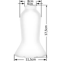 Cupula de Vidro Transparente para Lampião Vintage Kennedy