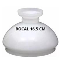 Cupula De Vidro Versátil Leitosa Peça de Reposição 16,5cm
