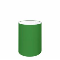 Cúpula em tecido cilíndrica abajur luminária cp-4012 18x25cm verde folha