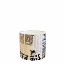 Cúpula em tecido cilíndrica abajur luminária cp-4046 18x18cm ny-jornal