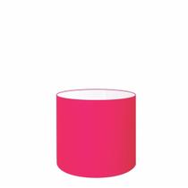 Cúpula em tecido cilíndrica abajur luminária cp-4046 18x18cm rosa pink Cúpula em tecido cilíndrica abajur luminária cp-4046 18x18cm rosa pink