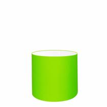 Cúpula em tecido cilíndrica abajur luminária cp-4046 18x18cm verde limão