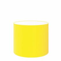 Cúpula em Tecido Cilindrica Abajur Luminária Cp-4113 30x25cm Amarelo