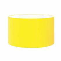 Cúpula em tecido cilíndrica abajur luminária cp-4189 50x30cm amarelo