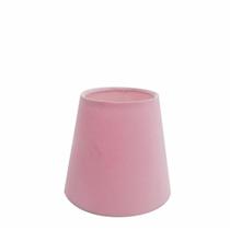 Cúpula em tecido cone abajur luminária cp-2004 14/08x13cm rosa bebê