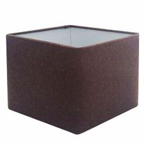 Cúpula em tecido quadrada abajur luminária cp-4077 30/50x50cm café