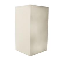 Cúpula Para Abajur 23x13x13cm tecido Algodão Soquete Nacional Bege, Preto e Branco Ref 49