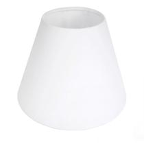 Cúpula Para Abajur Tecido Algodão 13 cm x 8 cm x 17 cm Branco, Preto e Bege Soquete Importado Encaixe 4 Cm Ref 03 - Tangerina Mca