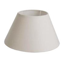 Cúpula Para Abajur Tecido Algodão 16 cm x 25 cm x 10 cm Bege, Preto e Branco Encaixe 4 Cm Ref 18