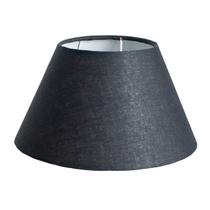 Cúpula Para Abajur Tecido Algodão Bege, Preto e Branco 20 cm x 10 cm x 30 cm Soquete Nacional 3,5 cm Encaixe 4 Cm Ref 20