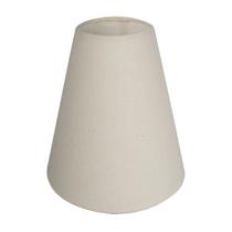 Cúpula Para Abajur Tecido Algodão Bege, Preto e Branco 20 cm x 8 cm x 19 cm Soquete Nacional 3,5 cm Ref 06