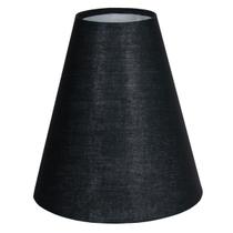 Cúpula Para Abajur Tecido Algodão Bege, Preto e Branco 20 cm x 8 cm x 19 cm Soquete Nacional 3,5 cm Ref 06