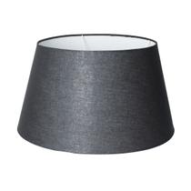 Cúpula para Abajur Tecido Algodão Bege, Preto e Branco 23 cm x 30 cm x 40 cm Soquete Nacional 3,5 cm Ref 33