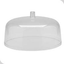 Cúpula para bolo 25cm transparente natural para festa e sobremesa Cúpula para bolo 25cm transparente natural para festa e sobremesa