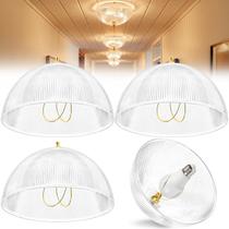 Cúpula para Luminária TOPZEA 20 cm em Acrílico com Encaixe, Kit com 4