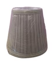 Cupula Plissada Cinza Para Lustre Cupula Plissada Cinza Para Lustre